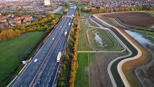 Integrate biodiversity into motorway construction